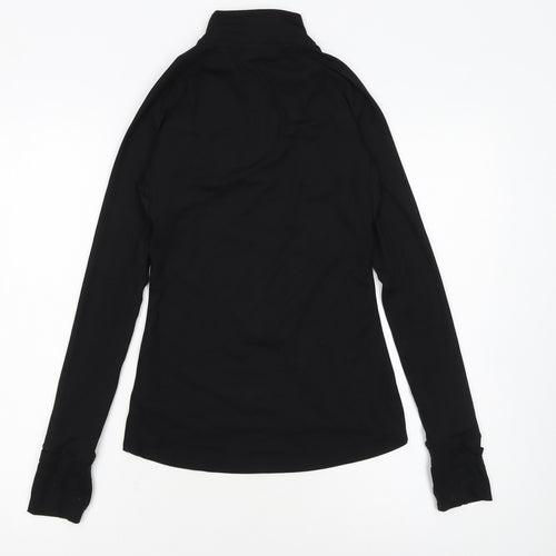 USA Pro Women's Black Half Zip Pullover Sweatshirt Size 6