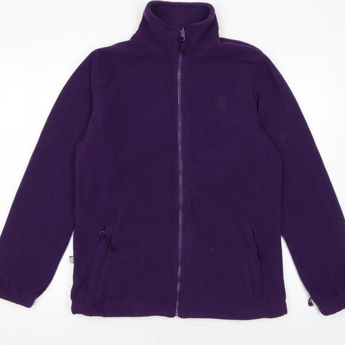 Mountain Essentials Women's Purple Fleece Full Zip Jacket UK 12
