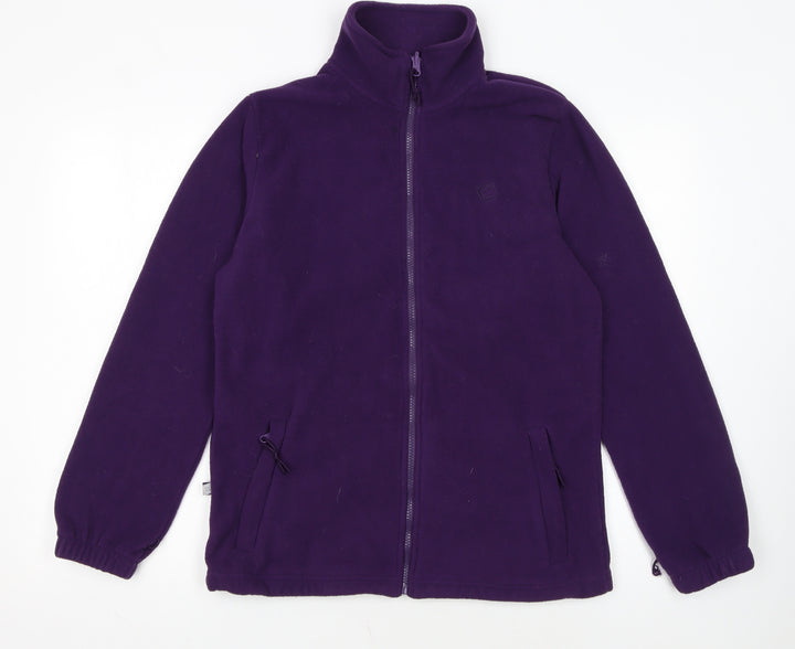 Mountain Essentials Women's Purple Fleece Full Zip Jacket UK 12