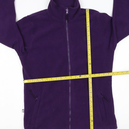Mountain Essentials Women's Purple Fleece Full Zip Jacket UK 12