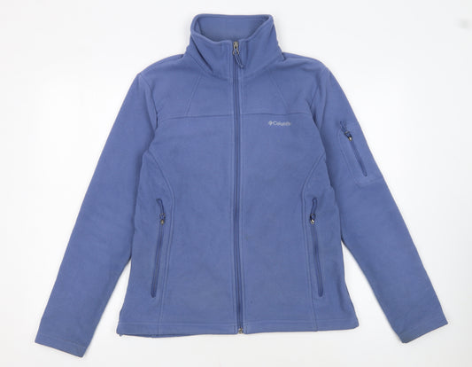 Columbia Men's Blue Fleece Full Zip Jacket Size M Outdoor Hiking