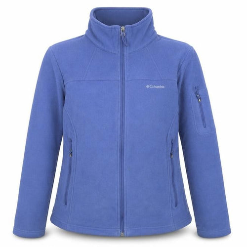 Columbia Men's Blue Fleece Full Zip Jacket Size M Outdoor Hiking