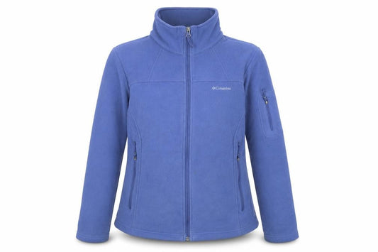 Columbia Men's Blue Fleece Full Zip Jacket Size M Outdoor Hiking