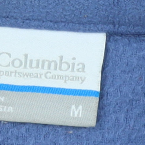 Columbia Men's Blue Fleece Full Zip Jacket Size M Outdoor Hiking