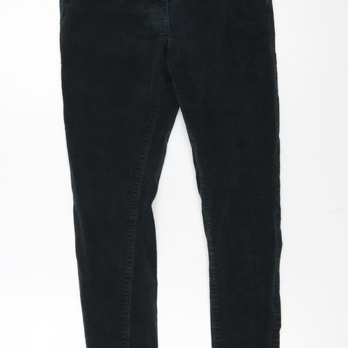 Dorothy Perkins Women Black UK 8 Petite Skinny Corduroy Trousers