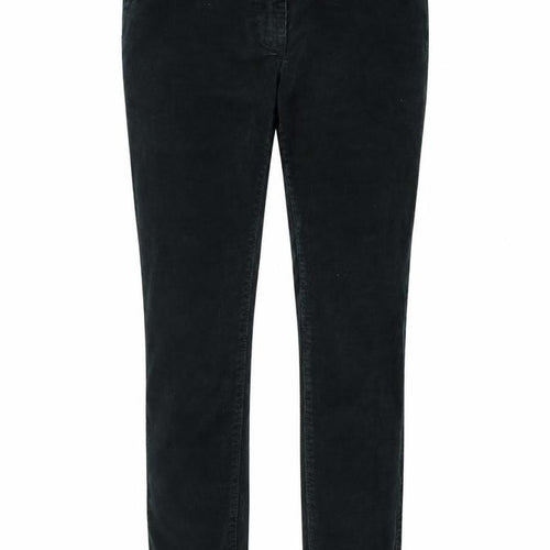 Dorothy Perkins Women Black UK 8 Petite Skinny Corduroy Trousers