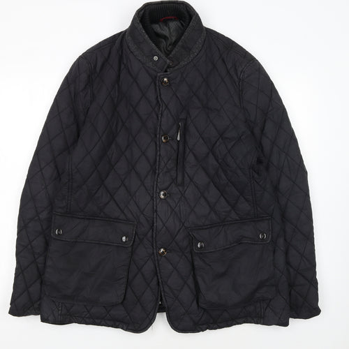 Ted Baker Men's Black Quilted Cotton Jacket 2XL