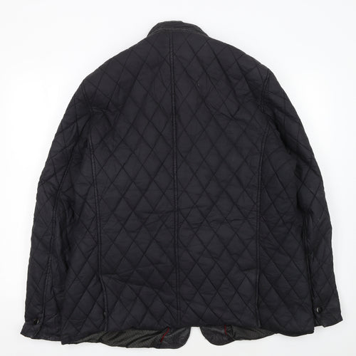 Ted Baker Men's Black Quilted Cotton Jacket 2XL