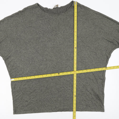Apricot Women’s Grey Relaxed Fit Jersey T-Shirt UK 12