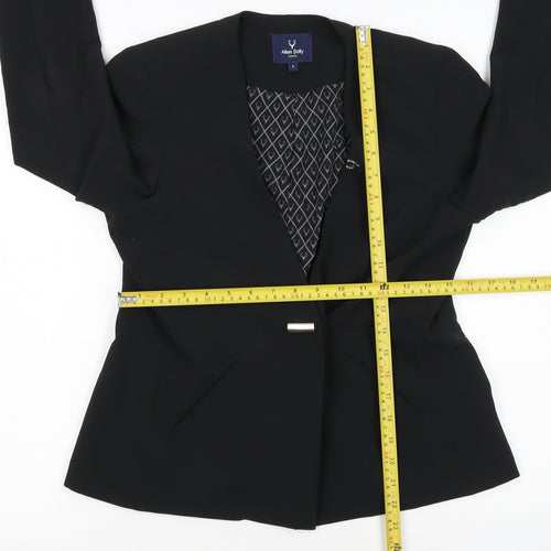 Allen Solly Woman Black Small Slim Fit Single-Breasted Blazer
