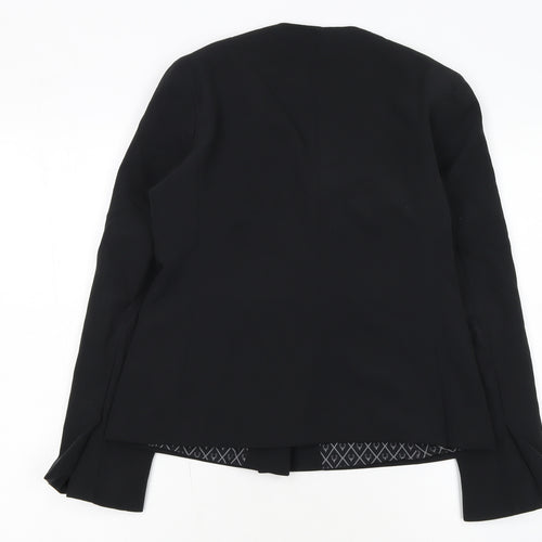 Allen Solly Woman Black Small Slim Fit Single-Breasted Blazer