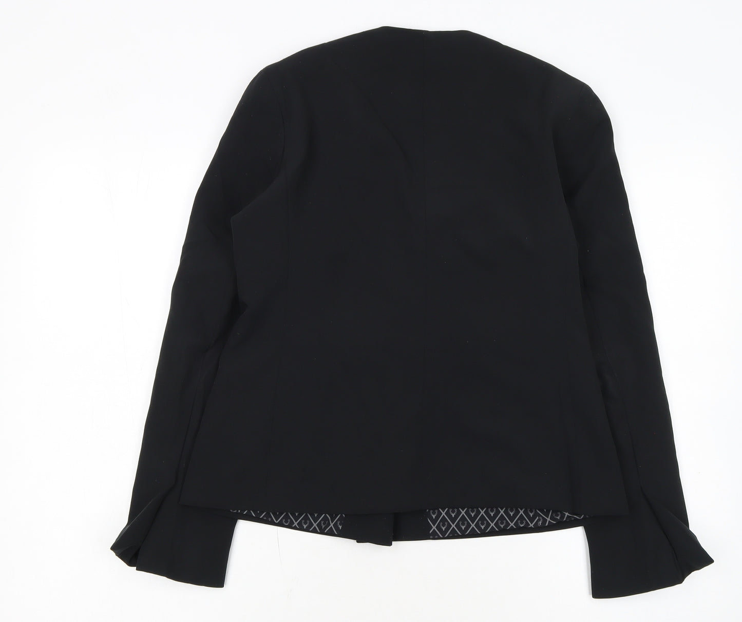 Allen Solly Woman Black Small Slim Fit Single-Breasted Blazer