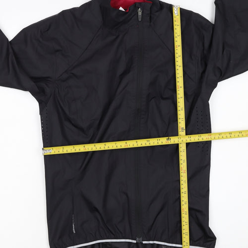 Decathlon Women's Black XS Windbreaker Waterproof Cycling Jacket