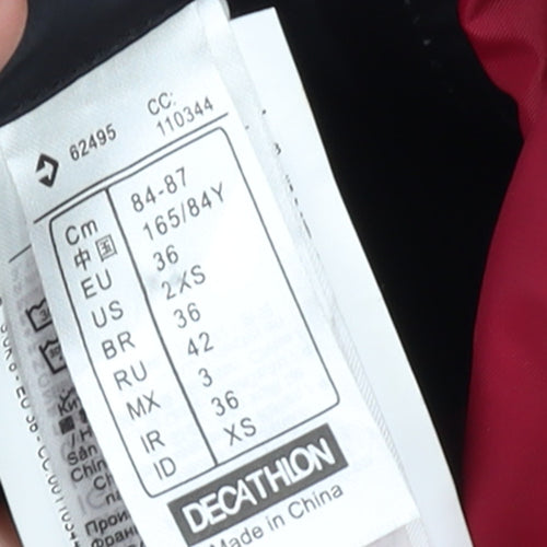 Decathlon Women's Black XS Windbreaker Waterproof Cycling Jacket