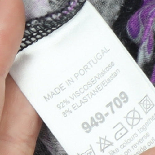Next Women's Multicoloured Paisley Wrap Blouse UK 8 Viscose Stretch