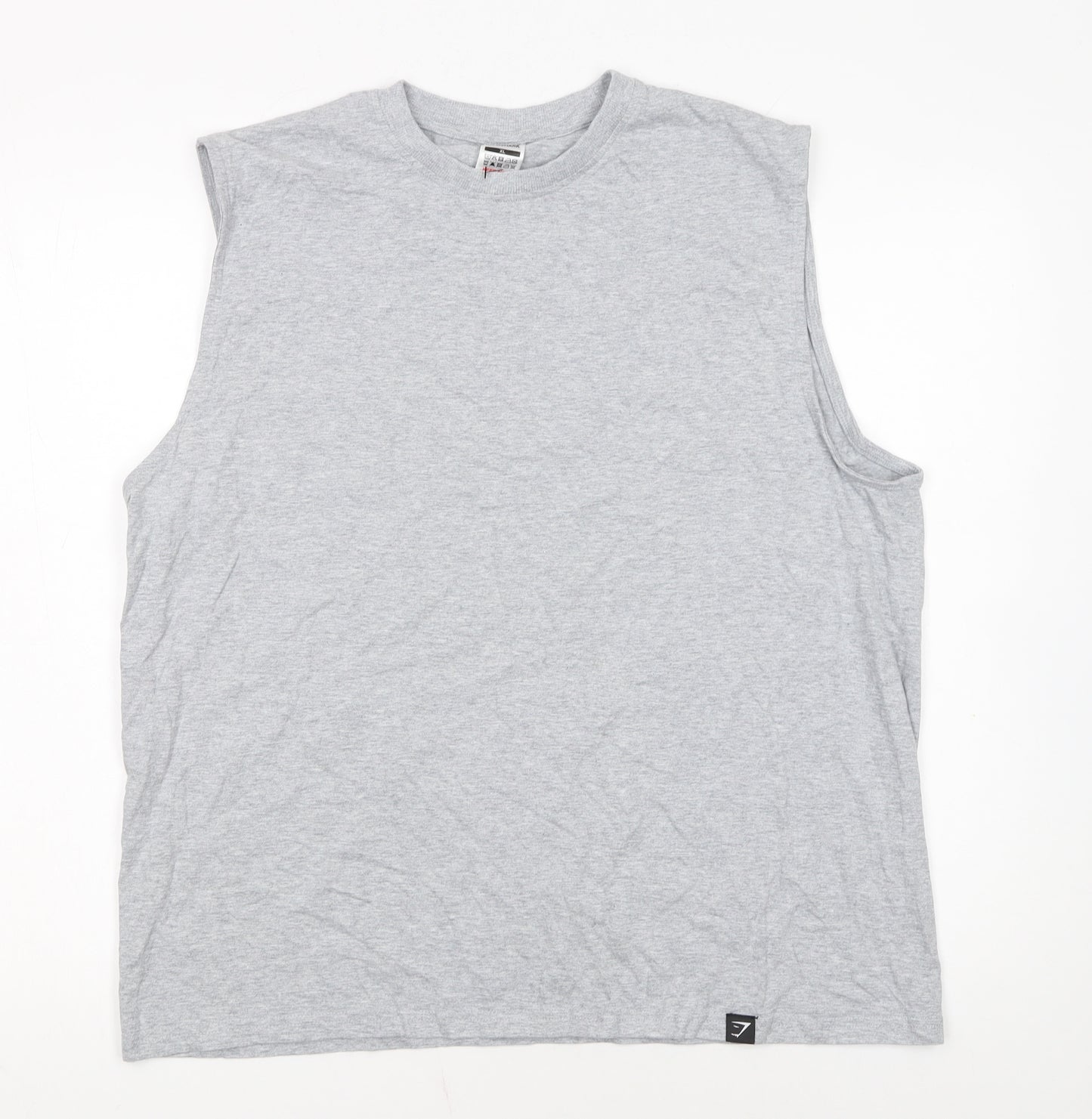 Gymshark Men's Grey XL Sleeveless Tank Top Athletic Fit