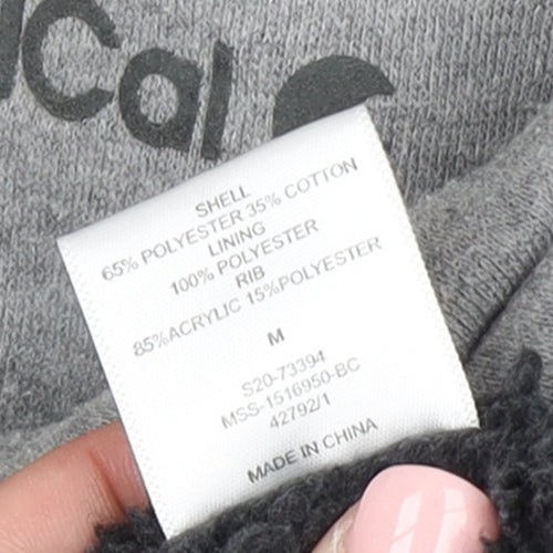 SoulCal Men's Grey Full Zip Hoodie Medium Fleece Lined