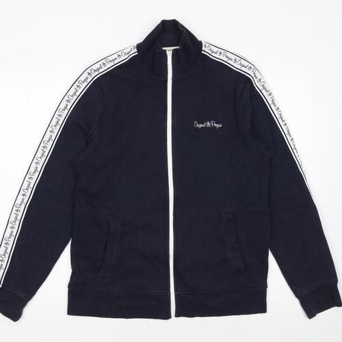 Original Penguin Men's Blue Full Zip Sweatshirt Size M