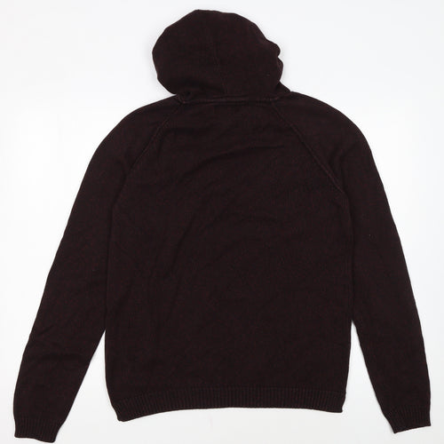 Jack & Jones Originals Men's Brown Knit Pullover Hoodie Size L