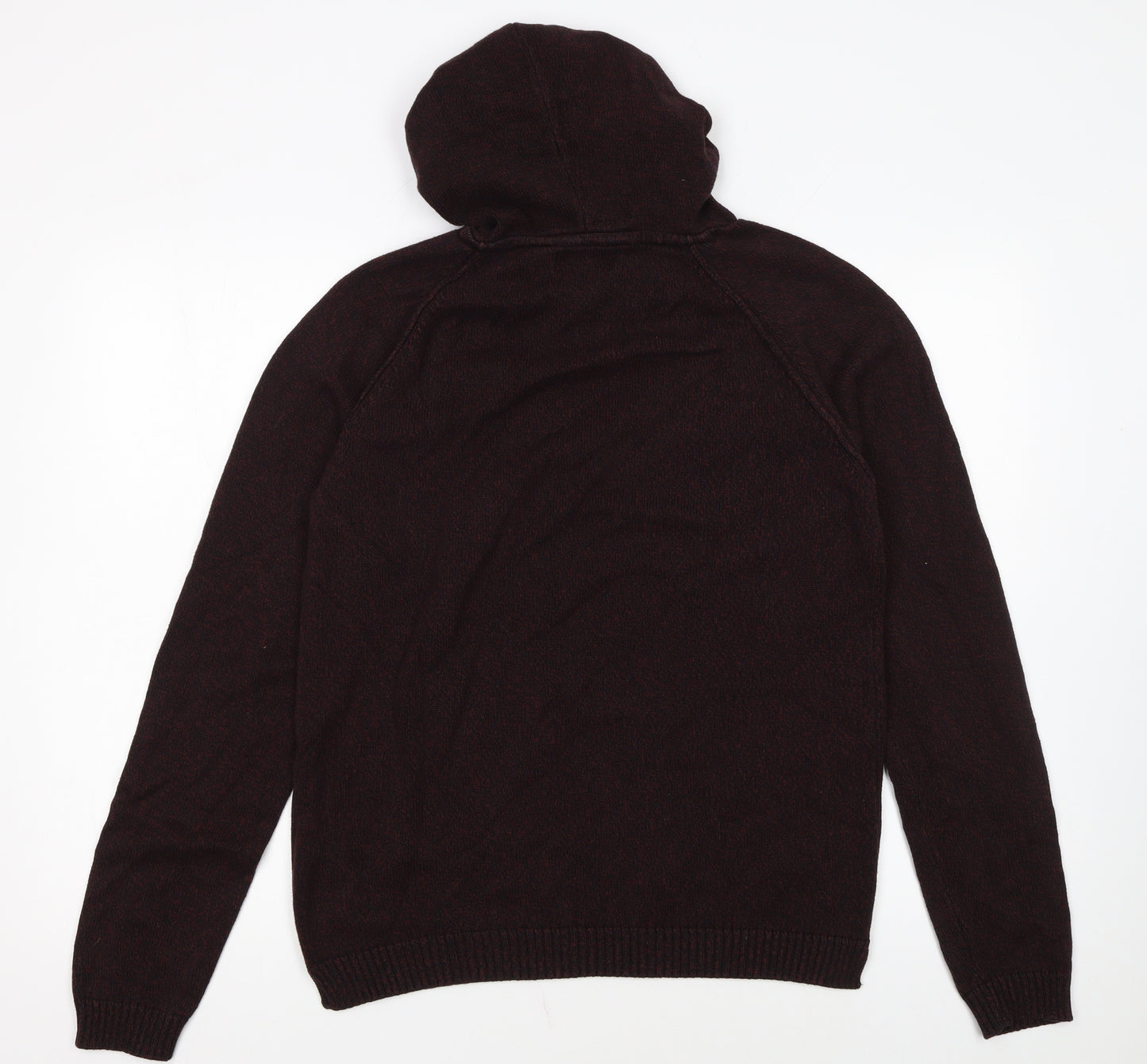 Jack & Jones Originals Men's Brown Knit Pullover Hoodie Size L