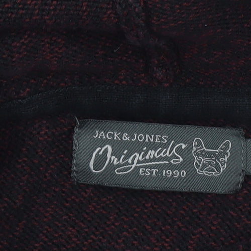Jack & Jones Originals Men's Brown Knit Pullover Hoodie Size L
