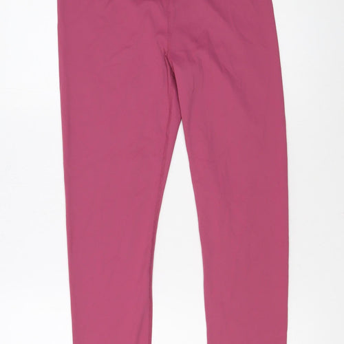 Kappa Women’s Pink Stretch Leggings S Mid Rise Sportswear