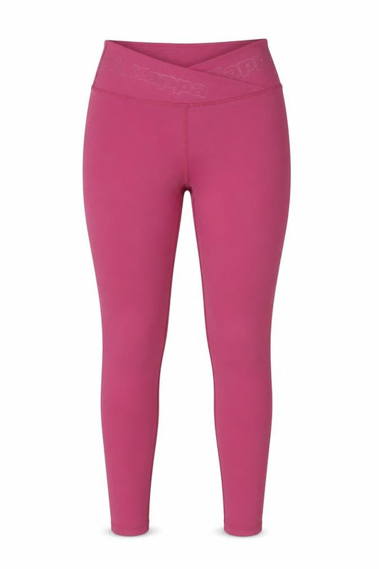 Kappa Women’s Pink Stretch Leggings S Mid Rise Sportswear