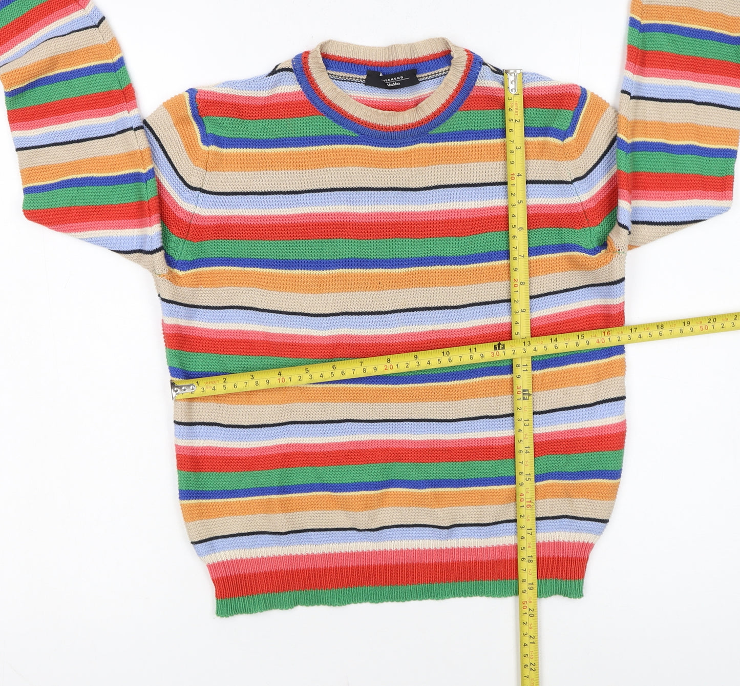 MaxMara Weekend Womens Multicoloured Cotton Stripe Jumper Size S
