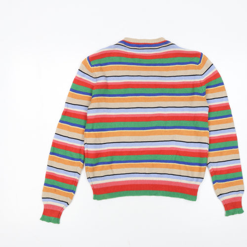 MaxMara Weekend Womens Multicoloured Cotton Stripe Jumper Size S