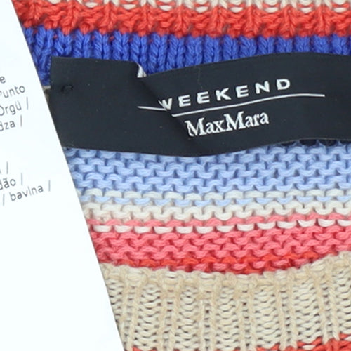 MaxMara Weekend Womens Multicoloured Cotton Stripe Jumper Size S