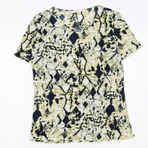 Anna Rose Women's Multicoloured Short Sleeve Stretch T-Shirt Medium
