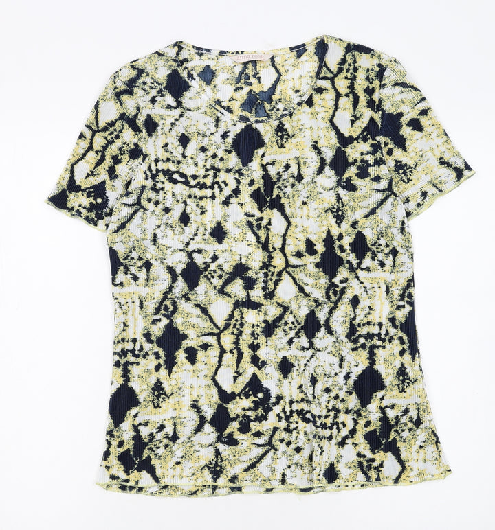 Anna Rose Women's Multicoloured Short Sleeve Stretch T-Shirt Medium