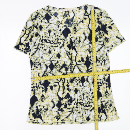 Anna Rose Women's Multicoloured Short Sleeve Stretch T-Shirt Medium