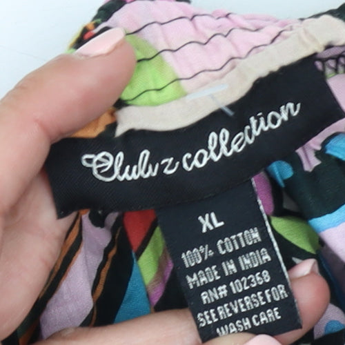 Club Z Collection Women’s Multicoloured Floral Cotton Slip Dress XL