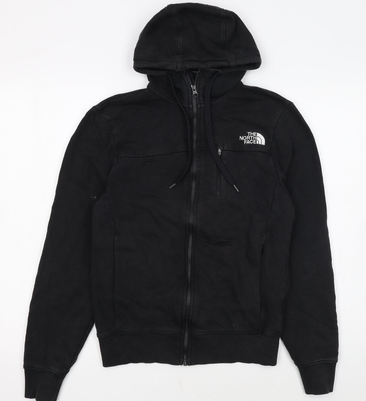 The North Face Men’s Black XS Full Zip Hoodie Cotton Fleece