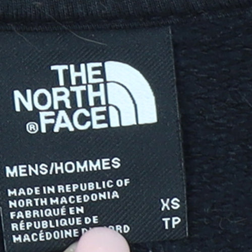 The North Face Men’s Black XS Full Zip Hoodie Cotton Fleece