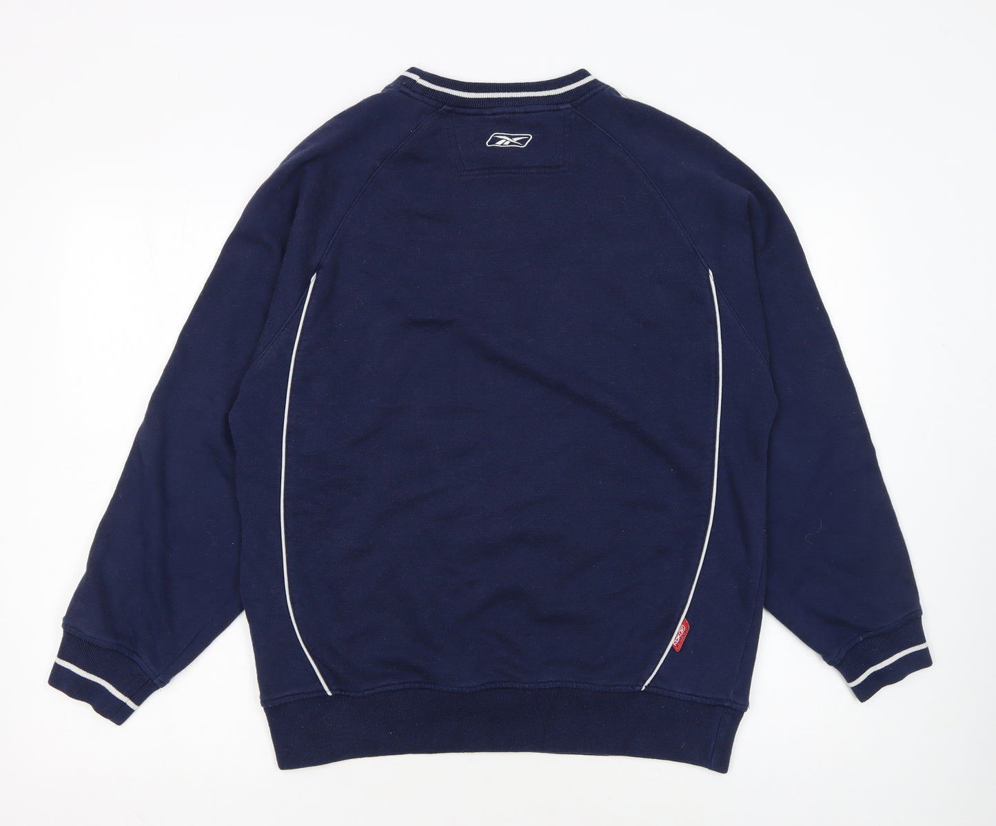 Reebok Men's Blue RBK Hockey Crew Neck Pullover Sweatshirt S
