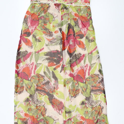 John Rocha Petite Multicoloured Floral Maxi Dress Size 12