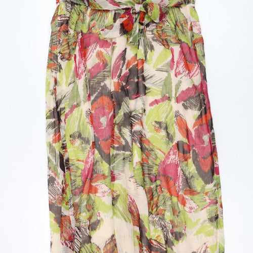 John Rocha Petite Multicoloured Floral Maxi Dress Size 12