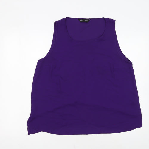 Dorothy Perkins Women's Purple Sleeveless Tank Top Size 16