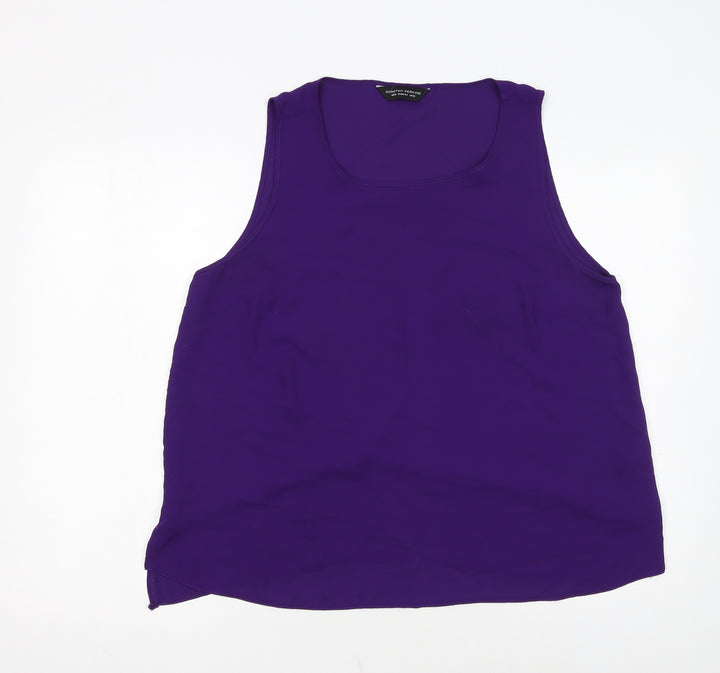 Dorothy Perkins Women's Purple Sleeveless Tank Top Size 16