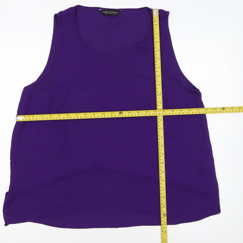 Dorothy Perkins Women's Purple Sleeveless Tank Top Size 16