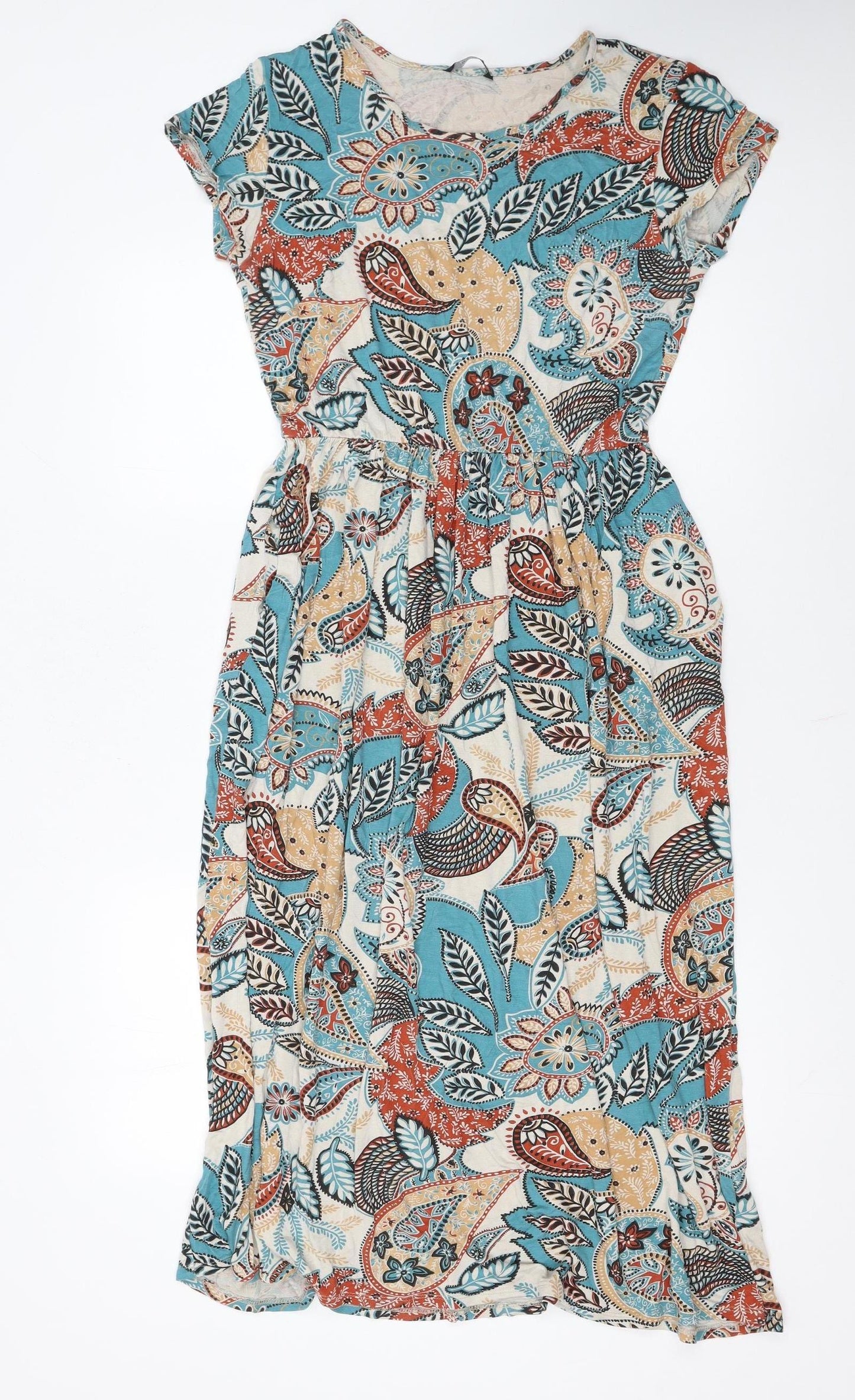 Roman Women’s Multicoloured Paisley Fit & Flare Dress Size 14
