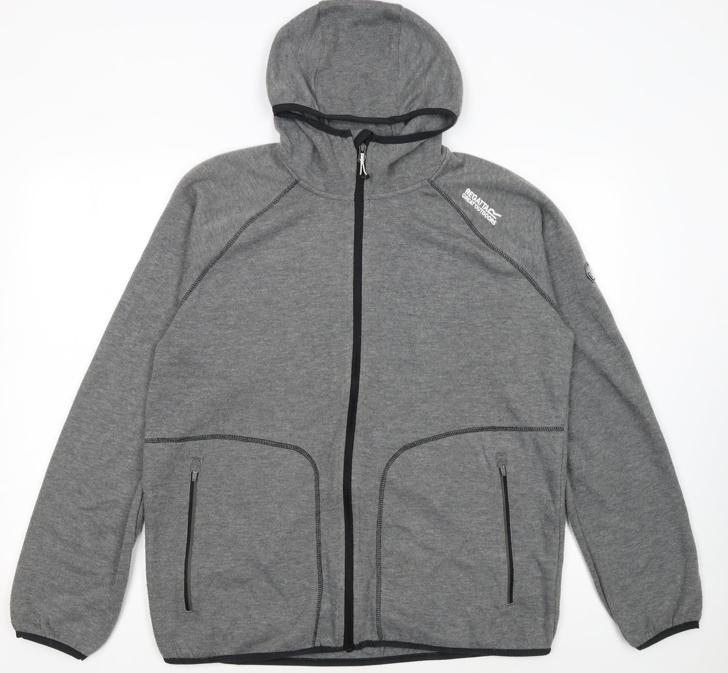 Regatta Men's Grey XL Full Zip Hoodie Outdoor Lightweight
