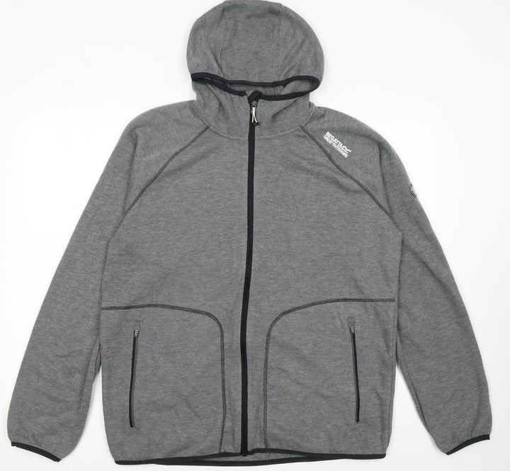 Regatta Men's Grey XL Full Zip Hoodie Outdoor Lightweight