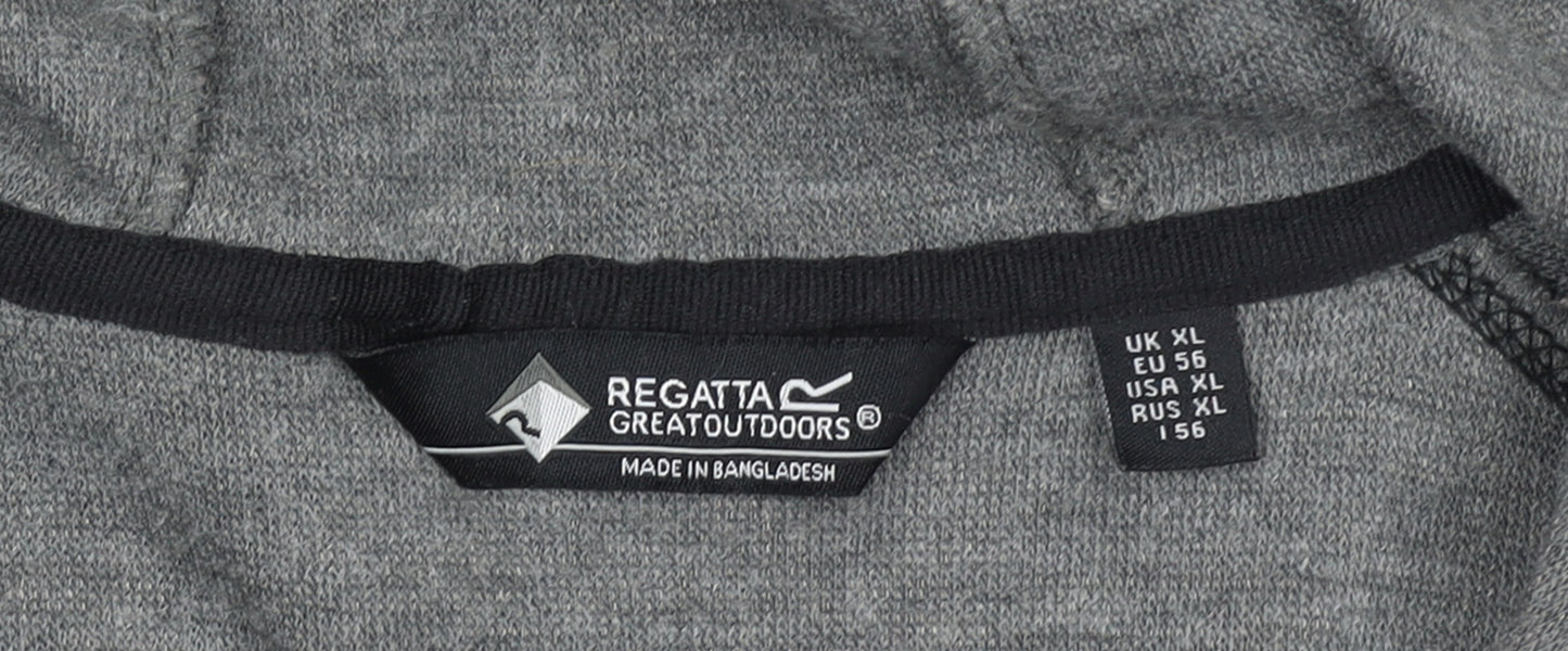 Regatta Men's Grey XL Full Zip Hoodie Outdoor Lightweight