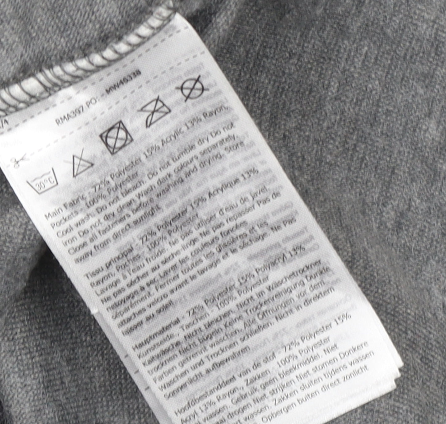 Regatta Men's Grey XL Full Zip Hoodie Outdoor Lightweight