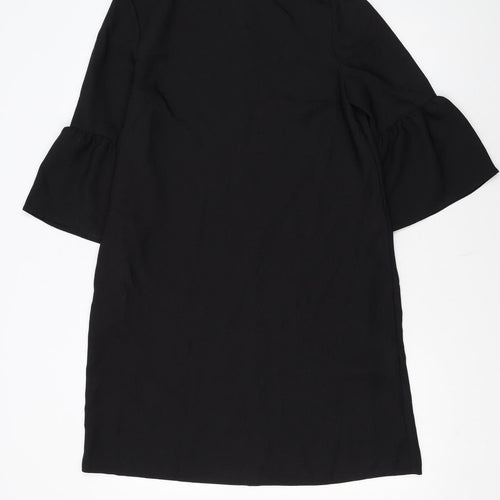 F&F Women’s Black Shift Dress Size 14 3/4 Bell Sleeve Classic Workwear