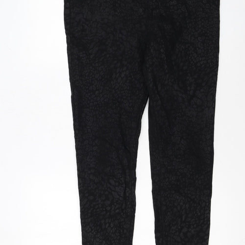 Papaya Women’s Black Animal Print Stretch Jeggings Size 16
