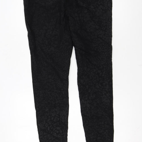 Papaya Women’s Black Animal Print Stretch Jeggings Size 16